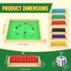 1Pc Wooden Board Game Portable Educational Shut The Box Dice Game 4-6 Players Fun Family Dice Game for Family Home Party and Bar