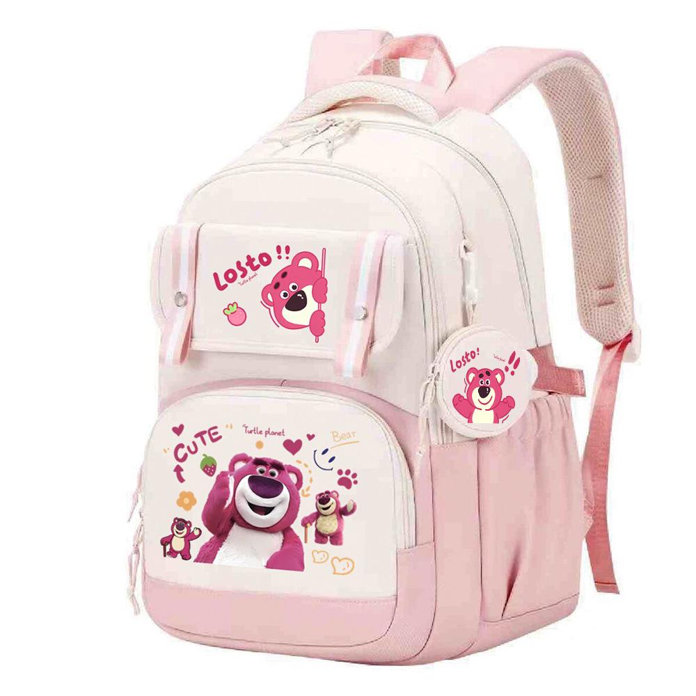 Cute Children's School Bag Lightweight Ridge Protection Elementary School Students Grades 3-6 Junior High School Students Burden Reduction Backpack