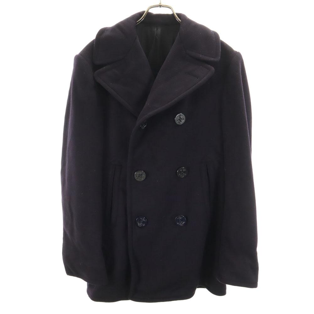 US NAVY 60s Wool DSA Vintage Pea Coat 34R Navy Men's Used