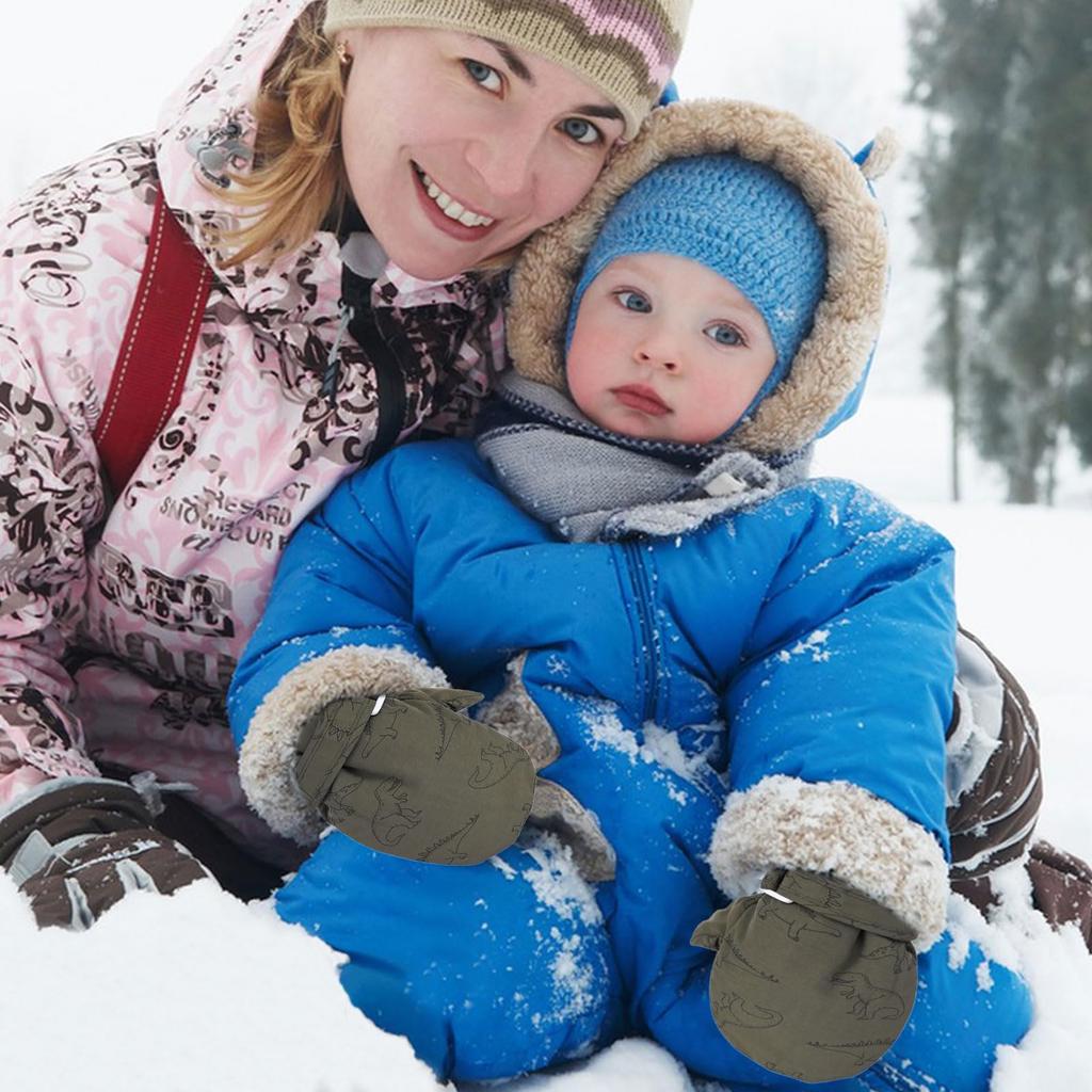 Cute Dinosaur Baby Mittens for Waterproof and Perfect for Playing In the Mittens for Boys and Perfect for Keeping Warm and Perfect for Outdoor and