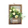 Wooden Faux Flowers Wall Decor Photo Frame Imitation Flowers Decoration  Flower Display