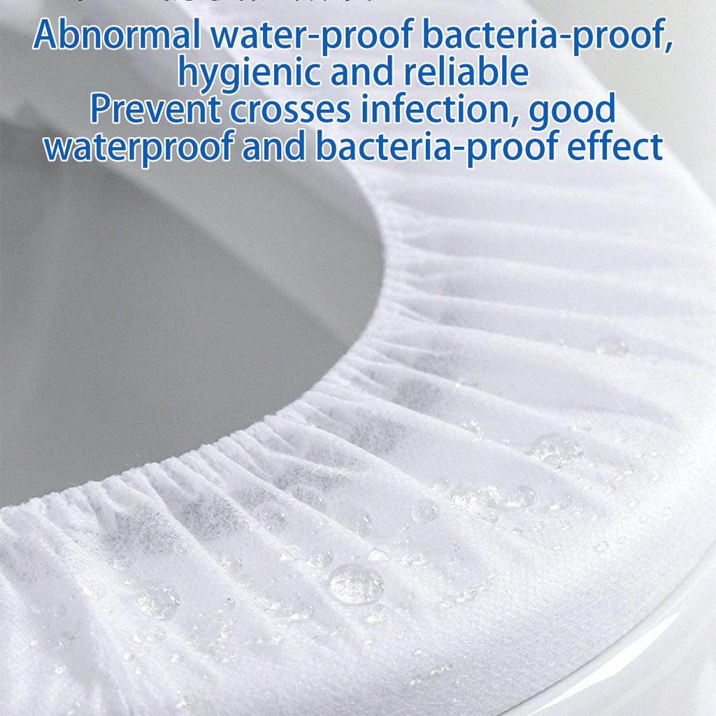 Travel Toilet Seat Covers Waterproof Portable Potty Protector Thickened 10X Extra Large Toilet Seat Cushion Individually Wrapped