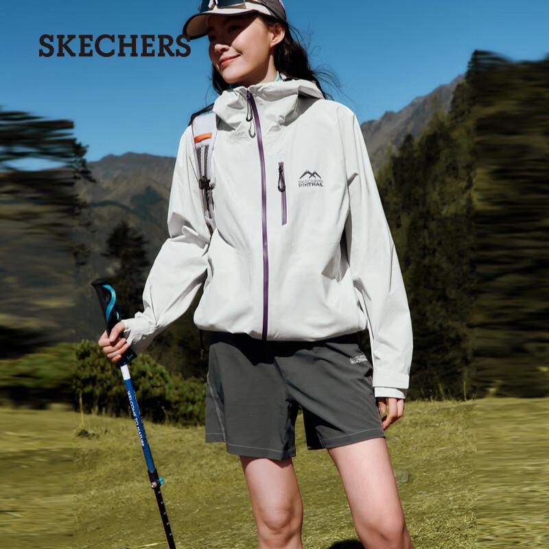 Skechers Unisex Waterproof Color Block Windproof Hooded Jacket P226U004 L 100