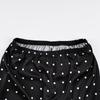 Women Elastic Waist Polka Dot Wide Leg Pants Casual Satin Trousers