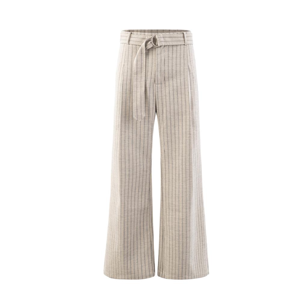 Vintage Striped Niche Design Loose Wide-leg Pants Loose and Drape Old Money Wind Straight and Thin Casual Suit Pants