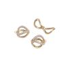 14K Gold-Filled Slanted Clasp Pearl Necklace Pendant for DIY Jewelry