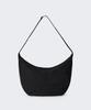 Crinkle Hobo Crossbody Bag [Black]