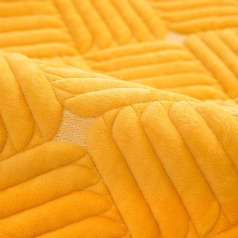 Thickened Milk Velvet Sofa Cushion Universal High -End Living Room Sofa Cushion Cover Solid Color Simple Furniture Protective