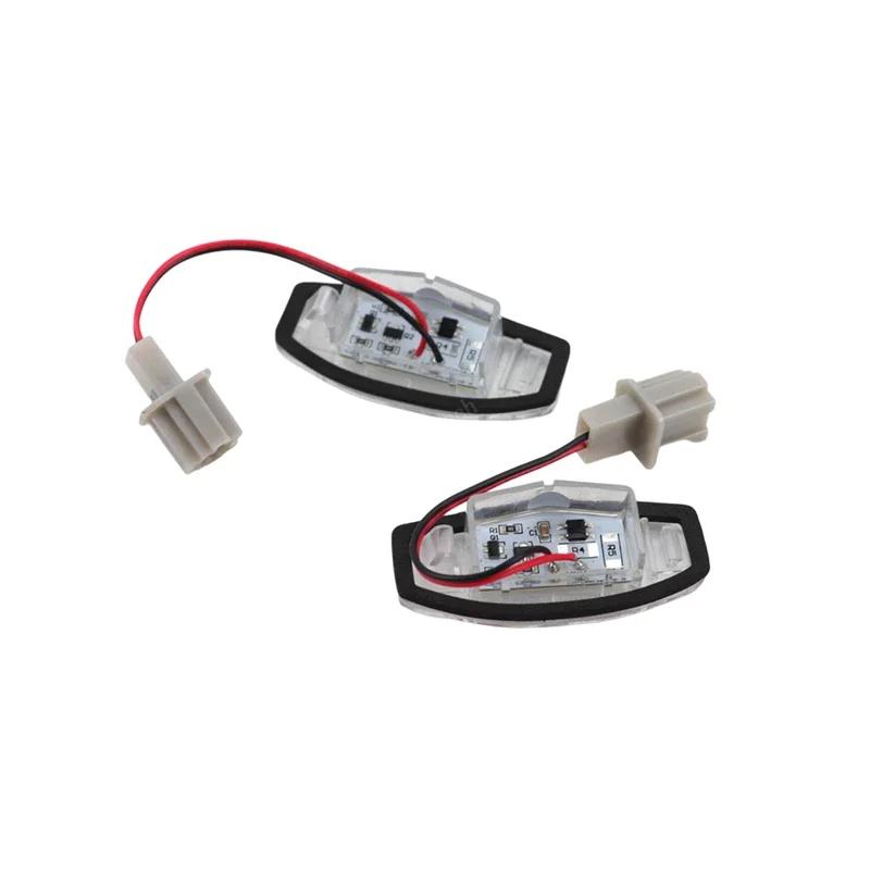 For Acura MDX RL TL TSX ILX for Honda Civic Accord Odyssey 2Pcs DC12V Car LED License Number Plate Light Lamp LED White Light