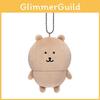 Black Plush Chiikawa Bear Expression Hanging Keychain Collectors Bag Ornament