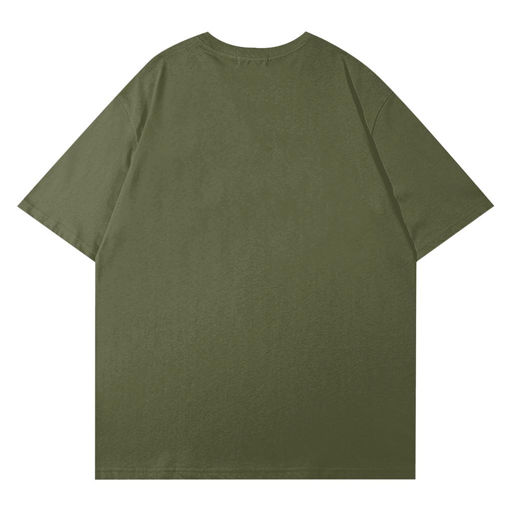 Women's Casual Printed T-shirt Round Neck Pullover Short Sleeve Top