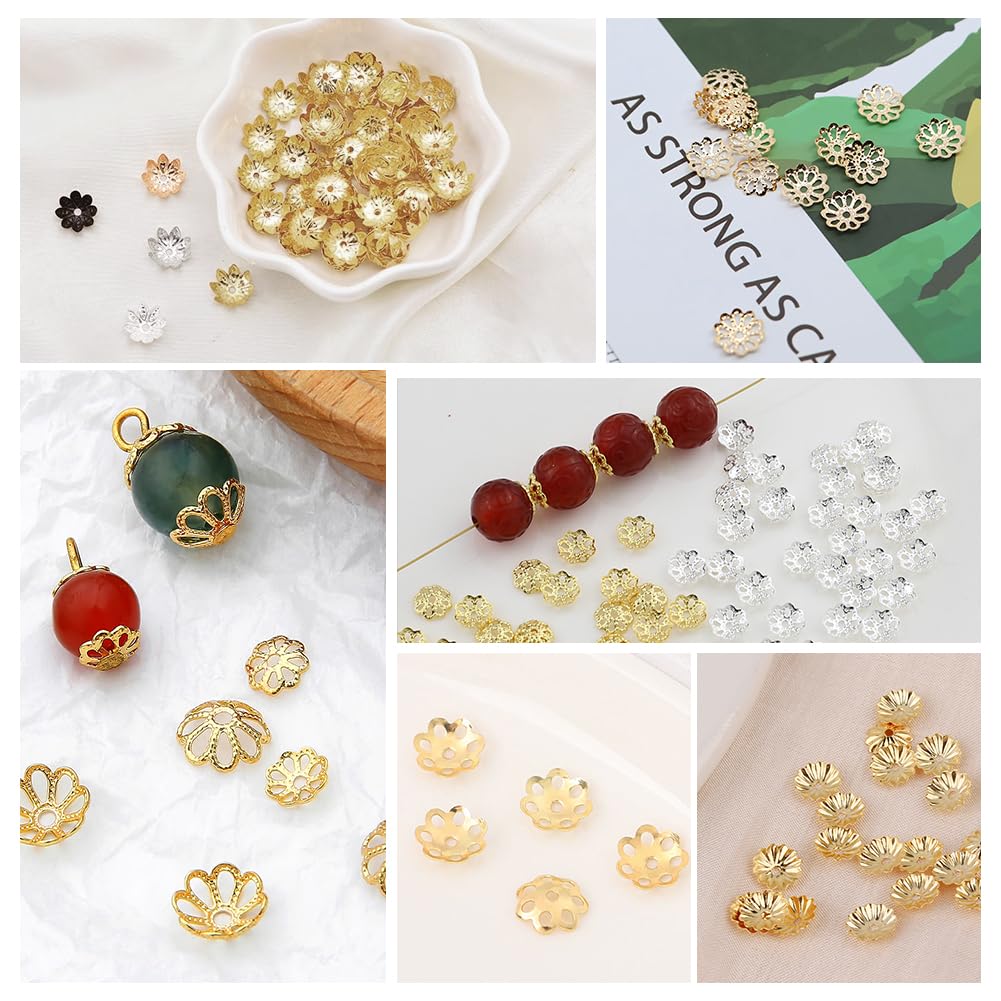 Approximately 750 Beaded Flower Tsumami Pearl Flower Accessory DIY Gold Pearl 5 [BEAUTY PLAYER] Caps, Bases, Zaiku, Buds, Fittings, Earrings, Parts,