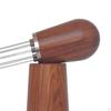 0.35mm Coffee Distributor Gadget Practical Sturdy Gifts Manual Wooden Handle Stainless Steel