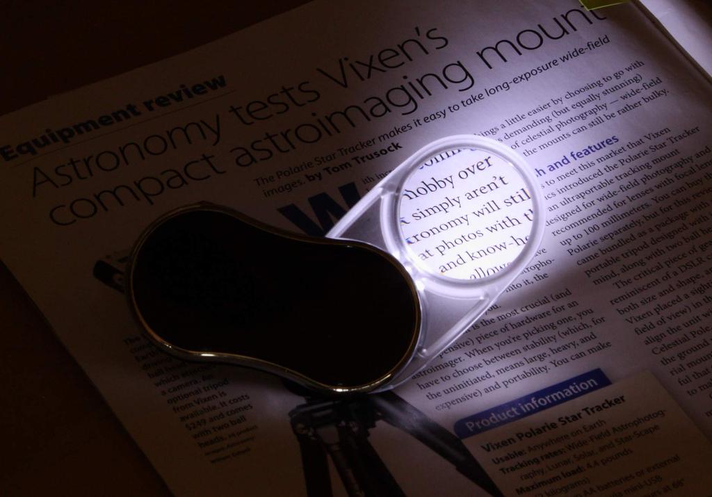 Vixen Loupe LED Pocket 35 (Piano Black) 42999-8