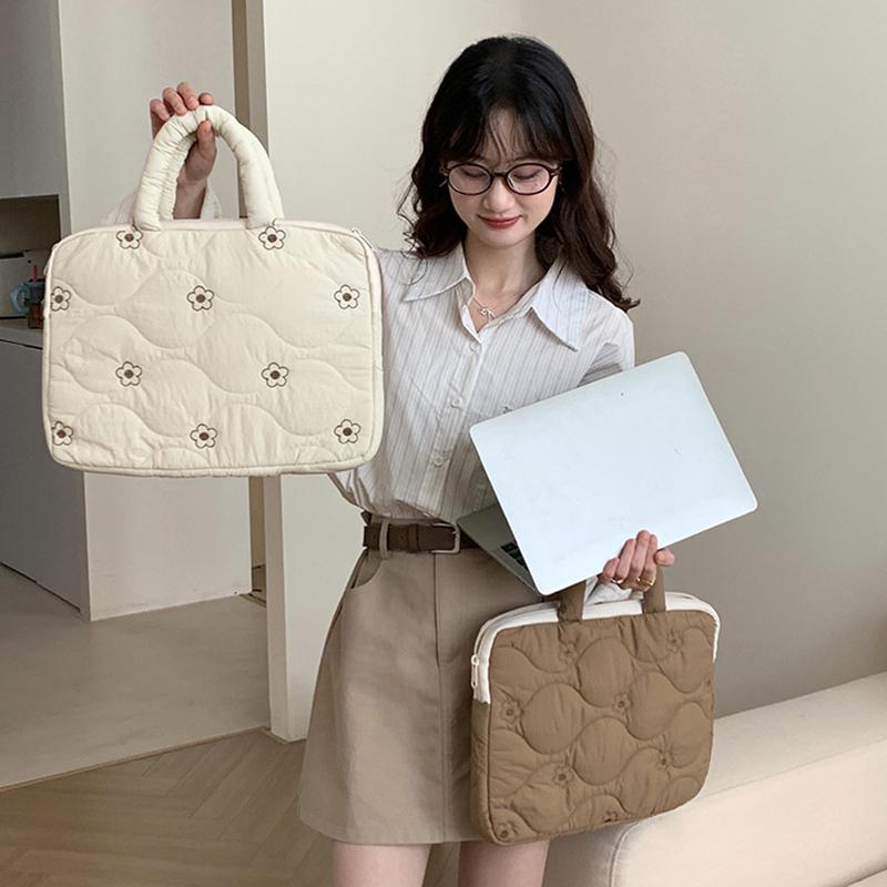 Flower Laptop Computer Sleeve Bag For 13/11Inches For Macbook For Lenovo Thinkpad For Dell For Hp Protective Handbag Case Cover