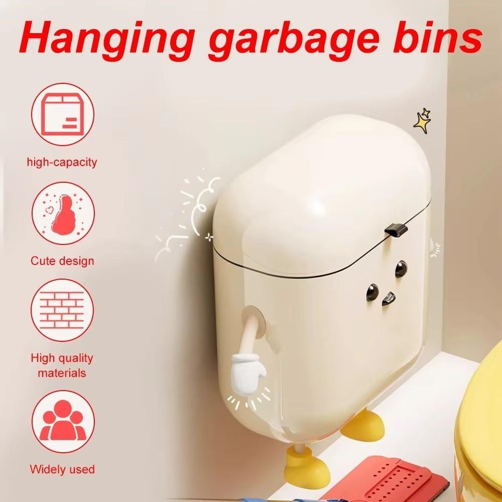 9L/12L Litter Bins Cartoon Wastebasket Cute Recycle Bin  Bathroom
