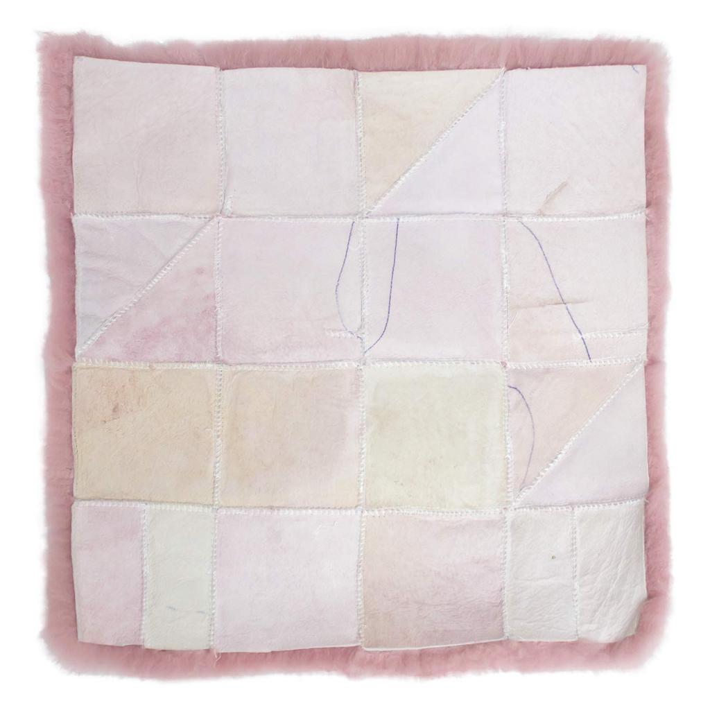 Piele de oaie australiană cireș 40 x 40 scaun ușor făcut în NC067RO pernă, natural, cu păr scurt, floare, cm, culoare, pernă, Japonia,