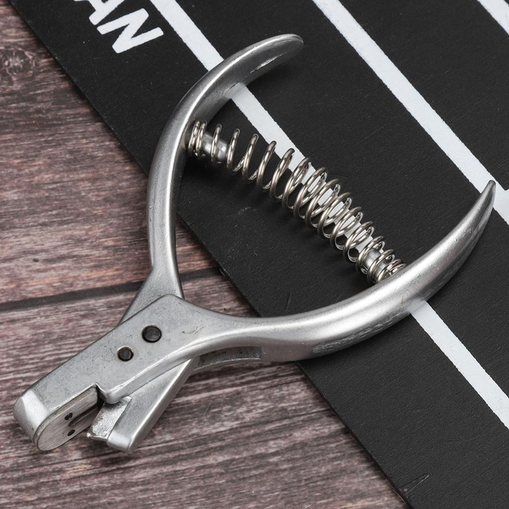 Ocelové hodinkové kleště na stříhání Stříbrný vzor Vykrajovač Hodinkový řemínek Střiháč Oděvní střih