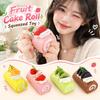 Creative Fruit Cake Roll Squeezed Toy Super Soft Slow Rebound Fidget Toy  for Kids Adults