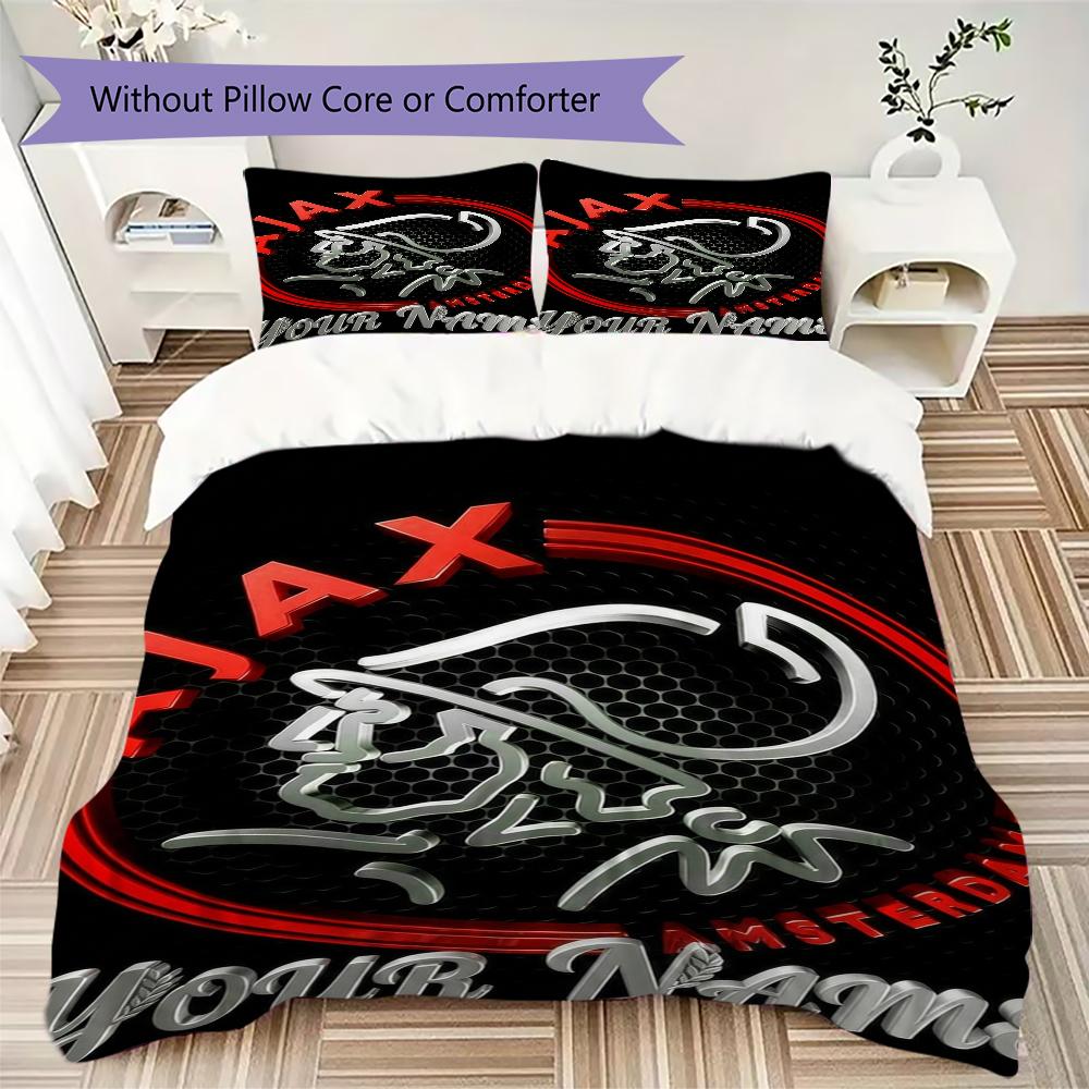 Biancheria da letto AJAX con nome personalizzato, set copripiumino federe, regalo di compleanno per la casa(1 * copripiumino + 2 * federa, senza nucleo)_xia