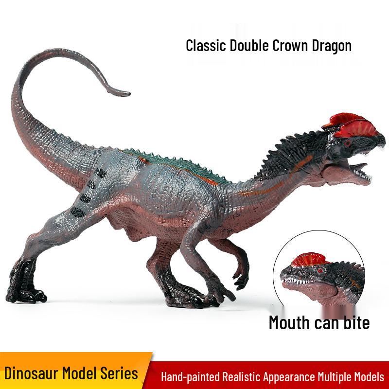 Double-crested Dilophosaurus Dinosaur Toy Model for Kids