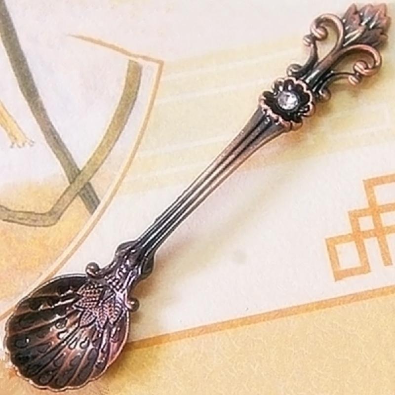 4 PCS/SET Retro Coffee Spoon Dessert Spoon Creative Mixing Spoon Arabic Style LS