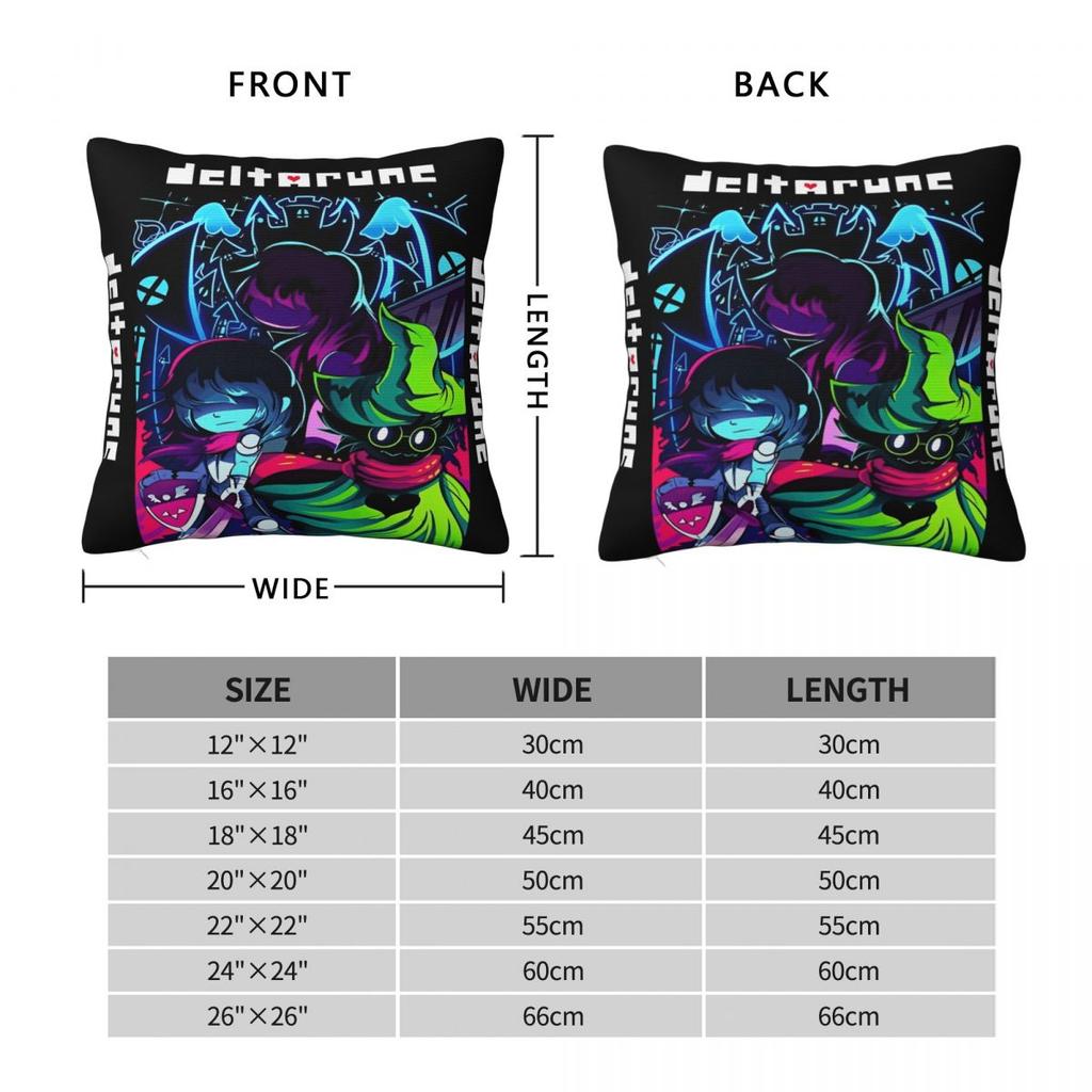 Y2K Living Room Deltarune Gamedecorations Pillowcase Merch Pillow Covers Zippered Multi-Size
