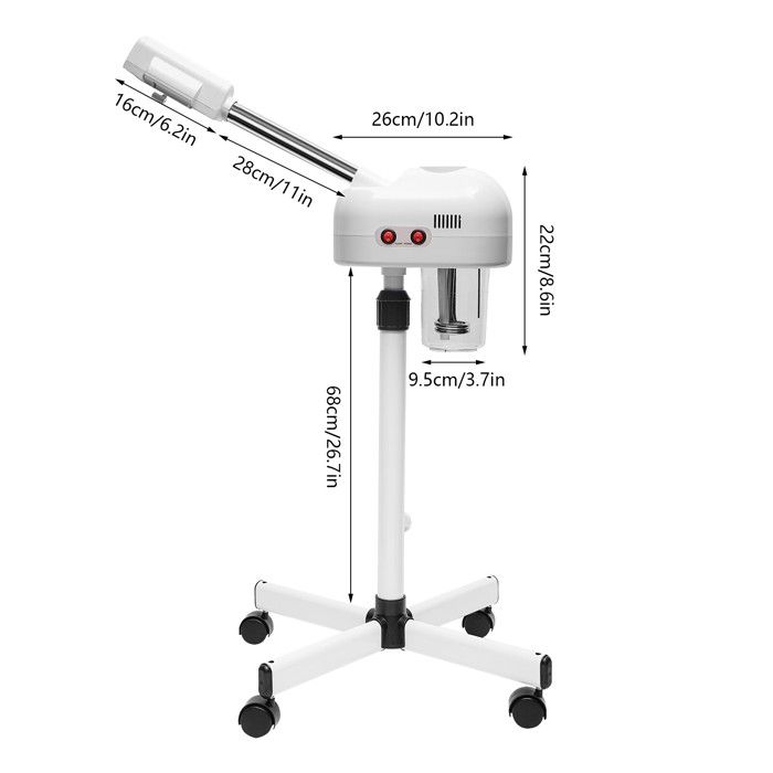 2 In 1 Ozone Facial Steamer, Facial Steamer, Warm Mist Sprayer, Telescopic Rod