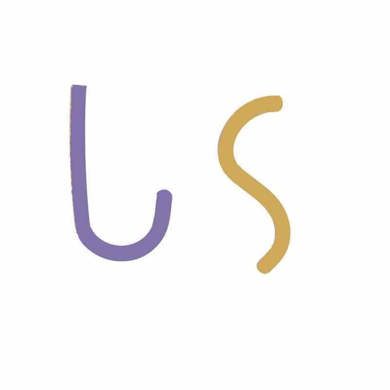 

Асимметричные серьги из корейского серебра 925 пробы с абстрактным дизайном букв