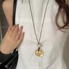 Korean ins style simple irregular geometric necklace female long style daily versatile neck chain accessories niche sweater chain