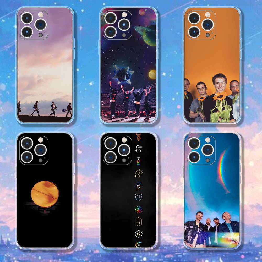 Band C-Coldplay Phone Case For iPhone 17,16,15,14,13,12,11 Pro,Max,Plus,X,XS,XR,SE4,E Mini Transparent Soft Cover