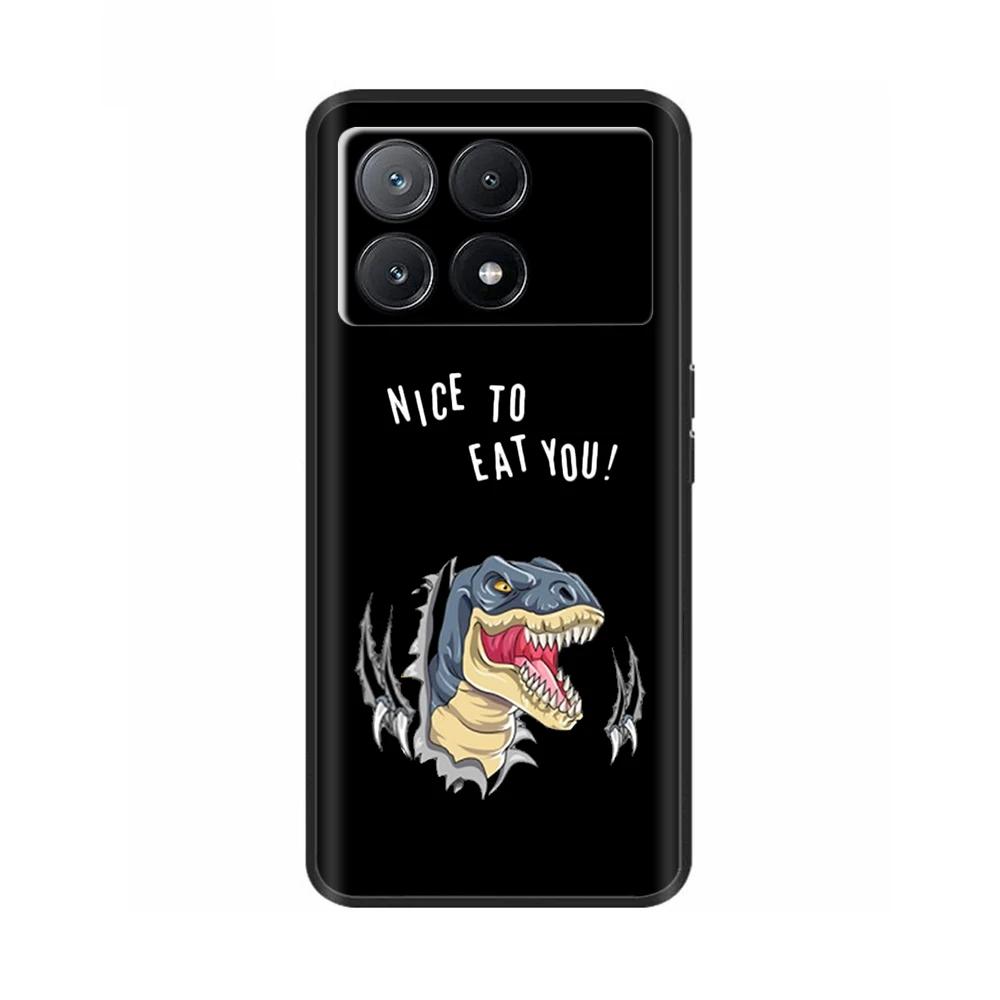 Case For Poco X6 Pro Phone Back Cover For Poco X6 Neo Pocox6 Pro 5G Soft Black Silicone Bumper Shockproof Protective Shell Cases