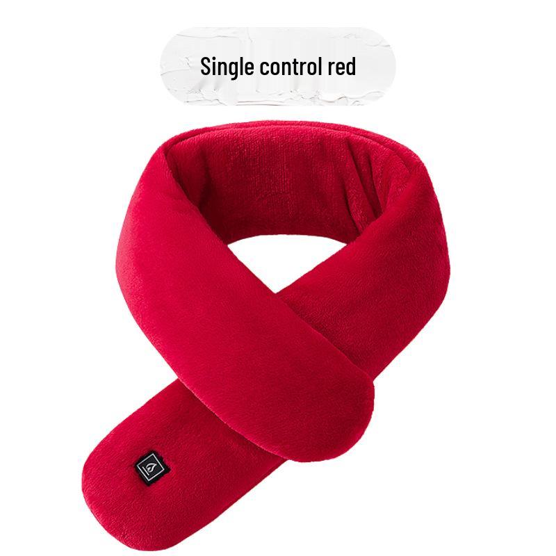 Умный шарф с подогревом и вибрационным массажем для мужчин и женщин - Зимний согревающий шарф, однотонный 80*10 cm