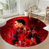 Ronaldo's Round Floor Rug Suitable for Bedrooms Hallway Kitchen Game Room Antislip Round Carpet Office home decor