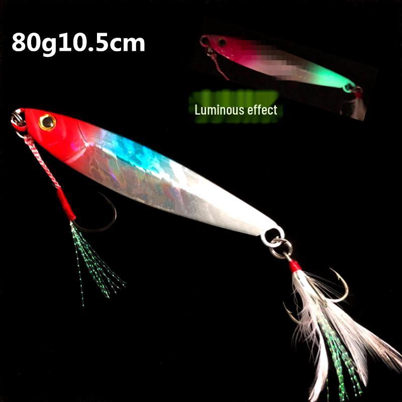 Nanyou Night Glow Trolling Jig 10cm 80g - Ocean Shore Casting Fishing Lure