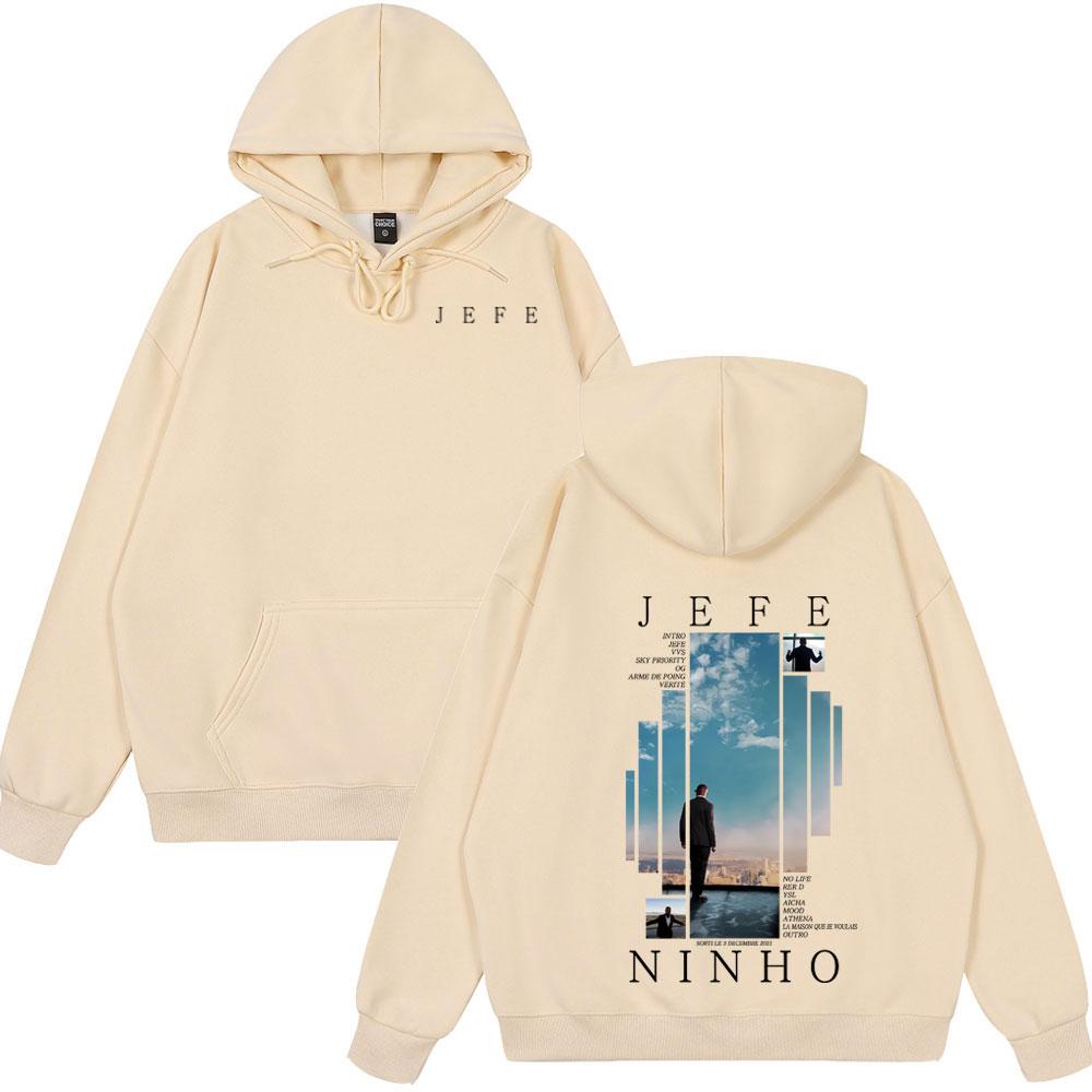 

Hot Sale Hoodies Ninho Jefe Graphic Tops Male Fashion Oversized Streetwear Men Women Hip Hop Pop Music Wear Male Casual Clothing 3XL