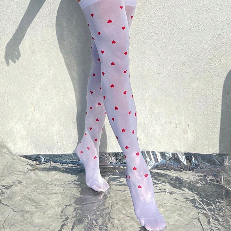 Women Christmas Valentine Holiday Party Over Knee Long Stockings