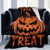 1pc Halloween Trick or Treat Blanket  Soft and Warm Home Decorative for All Seasons, Living Room, Travel, Camping, Car Blankets