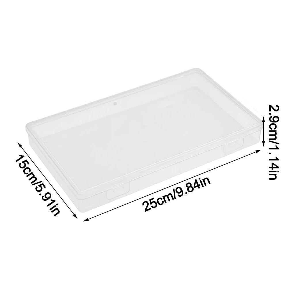Transparent Desktop Storage Case Multifunctional Large Capacity Pencil Storage Box Dustproof Eco-Friendly PP Jewelry Organizer