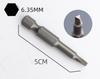 5Pcs Special Shaped Screwdriver Set 50mm U-shaped Y-Type Triangle Inner Cross Three Points Screwdriver Bit Tool