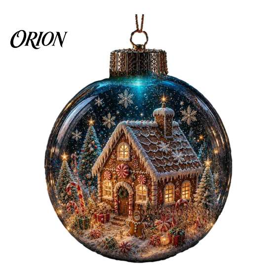 Decorative Lights for Christmas Glowing Ornament with Lanyard, Unique Styles Miniature Glass Pendant LED Santa Claus Snowman Nutcracker Figures Light,