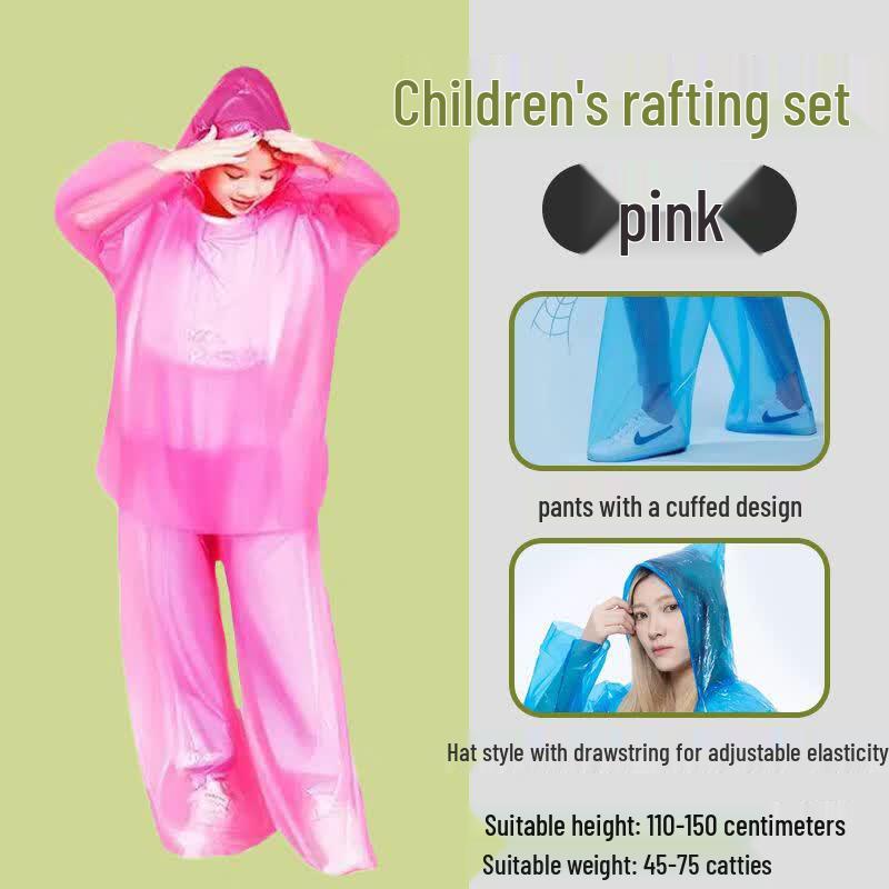 BeiYou Disposable Kids Rain Suit