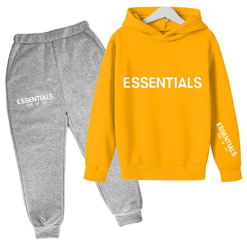 FEAR OF GOD Duplex Essentials Children's Suit Chest Hot Printing Children's Hoodie T