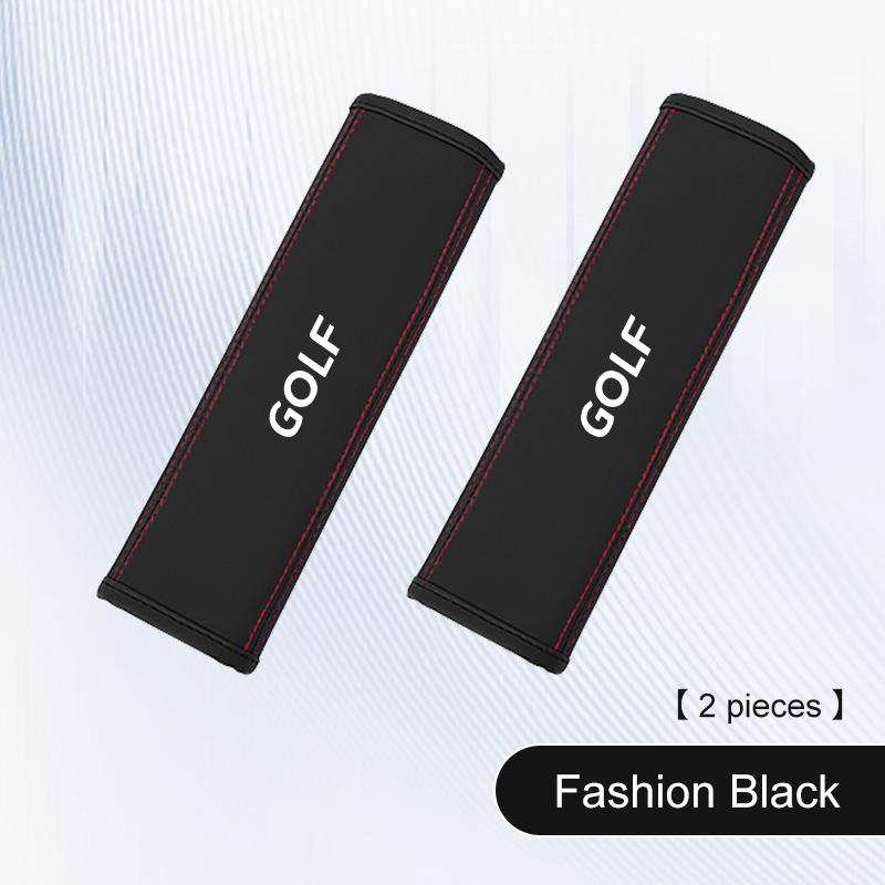 For Volkswagen VW R Golf 4 5 Passat Beetle Tiguan Touran Leather Car Seat Safety Belt Shoulder Cover Protection Pad Accessories Zk0