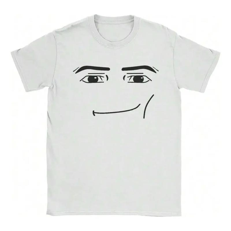Camisetas De Algod?o Anime Robot Robloxs Face Para Mulheres, S разноцветный