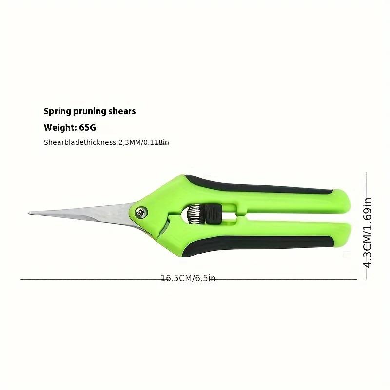 Stainless Steel Flower Pruning Scissors for Garden, Fruit, Grape & Floral Trimming