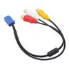 6 Pin AV 3040 Port Car 3RCA Cable Adapter Audio Vedio Connector for DVD Navigation Headunit