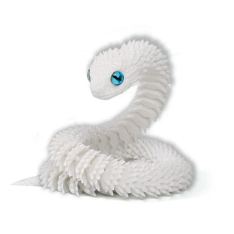 

Viper 3D Figurine 30cm Poseable Snake Realistic Animal Model With Movable Joints Miniature Desktop Ornament Decor Action Figure
