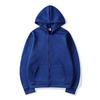Unisex Hooded Zip-Up Sweatshirt Solid Color Casual Long Sleeve Pullover Winter Loose Fit