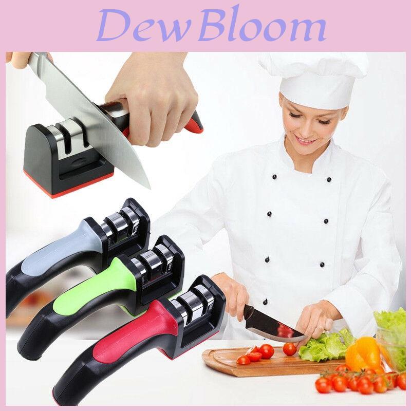 2 Stages For Kitchen Knife Sharpener Sharpening Stone Tools Carbide Ceramic